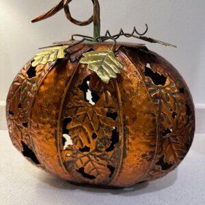 Metal Pumpkin for Fall Decorating